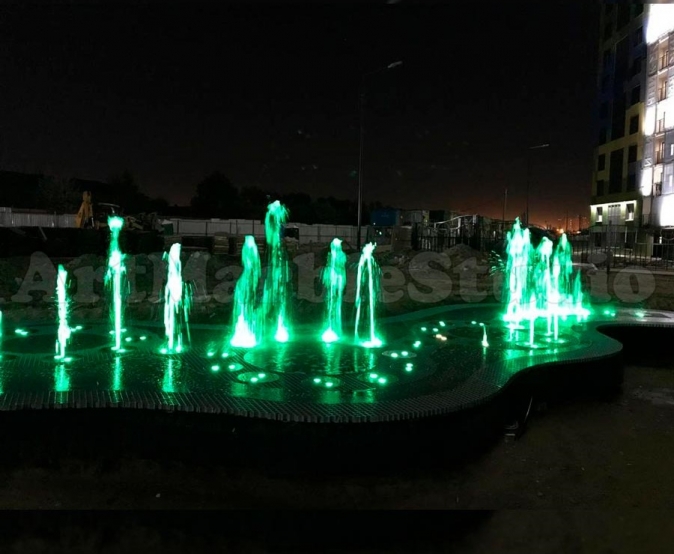 Светодинамический фонтан в Санкт-Петербурге